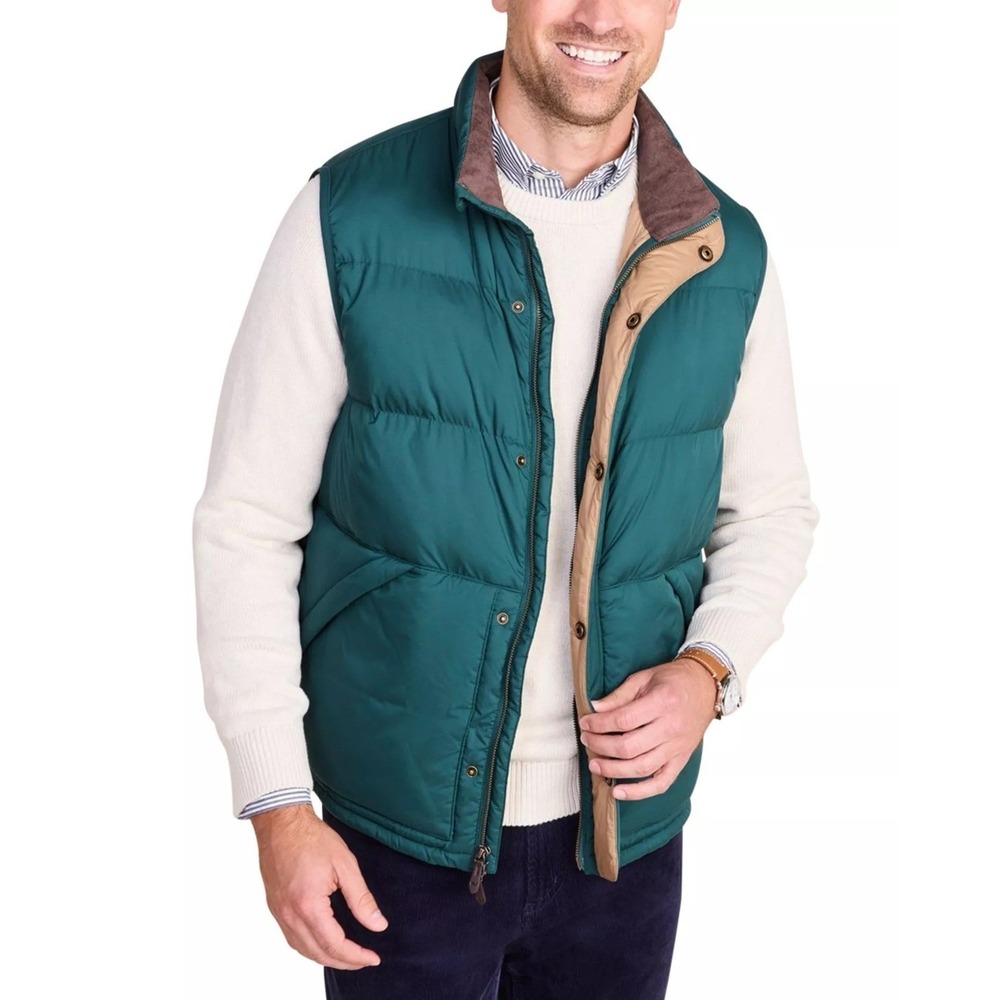 Vineyard Vines‎ Men's Charleston Heritage Puffer Vest L NWT $225 Green Insulated